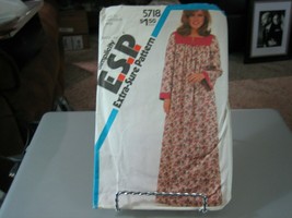 Simplicity 5718 Misses Pullover Caftan Pattern - Size 10/12/14 - $11.58
