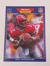 Chris Miller Atlanta Falcons 1989 Pro Set Card #12 - £0.78 GBP