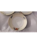 Vintage Meito China Flower Pattern 3 x Saucers - £11.79 GBP
