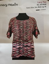 Mary Maxim ~ LACY TEE ~ Knitting Kit ~ Premier ~ Cotton Fair Yarn ~ CAMP... - $56.17 CAD