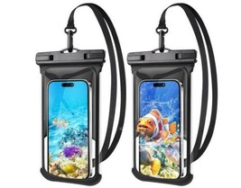 2 Pack Waterproof Phone Pouch- 8&quot; x 4.3&quot; Cellphone Dry Bag, Beach Cruise, Boat - $11.20