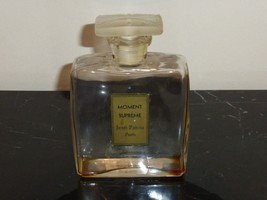 Rare Moment Supreme Perfume Bottle by Jean Patou W Frosted Stopper 5.5&quot; H X 4&quot; W - $99.00