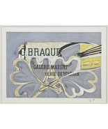 &quot;Galerie Maeght 1952&quot; by Georges Braque Signed Lithograph 6 1/2&quot;x9&quot; - £1,181.68 GBP