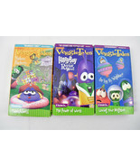 Lot of 3 VHS VeggieTales - Madame Blueberry Larry Boy Loving Neighbor - $20.36 CAD