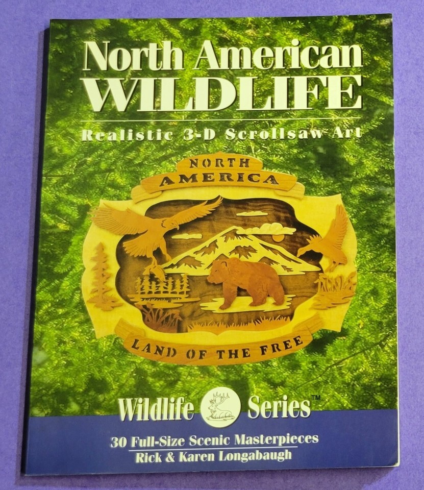 North American Wildlife Scrollsaw Art by Rick Longabaugh Karen Longabaug... - $7.91