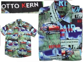 Otto Kern Men's Shirt EuropT1Gean L *Here With Discount* OK01 T1G - $56.40