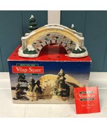 Vintage Village Square ® By Mervyns’s Christmas Snow Porcelain Stone Bri... - £25.10 GBP