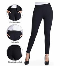 Harsmile Yoga Dress Pants Women Pockets Business Casual High Waist Offic... - £23.18 GBP