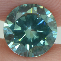 Fancy Green Diamond Loose Round Shape 1.02 Carat VS2 Natural Enhanced Polished - £1,250.75 GBP