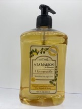 A La Maison Liquid Soap Hand &amp; Body Honeysuckle Olive Argan Oil France 16.9oz - £4.89 GBP