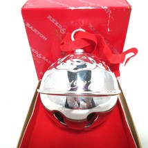 The 1987 Holly Bell by Reed &amp; Barton Silver Plated Christmas Ornament - £71.07 GBP