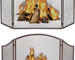 BEAMNOVA 50x32 in + 48x30.1 in Fireplace Screen 3 Panel Decorative Flat ... - $270.99