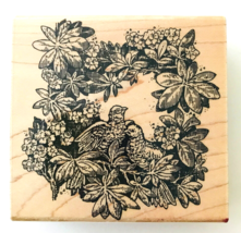 Dove Tapestry Rubber Stamp Q03 from Stampendous 2.75&quot; Birds on Flowery Branches - £3.51 GBP