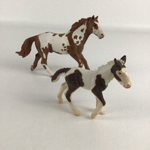 Schleich Pinto Stallion Horse Tinker Foal Lot Baby Pony Realistic Animal... - $19.75