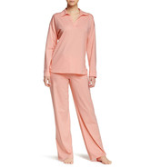 NWT New Designer Natori Pajamas Womens PJ S Long Pants Sleeves Orange Co... - £154.31 GBP