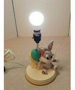 Vintage Baby Looney Tunes Baby Bugs Bunny Plush Table Lamp Nursery Night... - $47.96 CAD