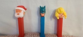 Vintage PEZ Dispensers (Batman /Santa Claus/ PEZ Girl B) - £21.09 GBP