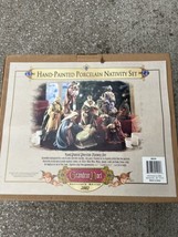 Grandeur Noel 2002 Collectors Edition Hand-Painted Porcelain Nativity Set NEW - £139.54 GBP