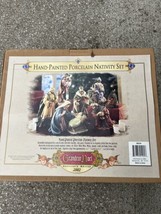 Grandeur Noel 2002 Collectors Edition Hand-Painted Porcelain Nativity Set NEW - £142.78 GBP