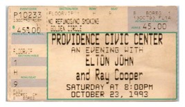 Elton John Ticket Stumpf Oktober 23 1993 Providence Rhode Island - £34.14 GBP