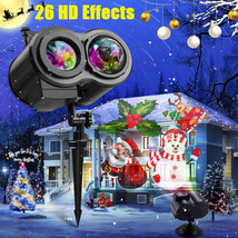 2022 Christmas Lights Projector Led Laser Outdoor Landscape 26 Hd Effect... - £68.16 GBP