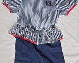 Spring Occasions vintage girls 6X sailor dress costume red blue white st... - $8.90