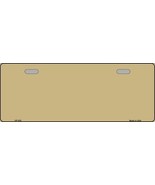 Solid Gold Novelty Half License Plate - £14.34 GBP