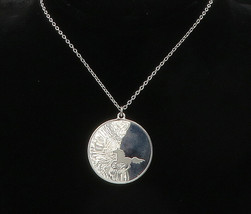 925 Sterling Silver - Vintage Black Beauty Centenary 1977 Chain Necklace- NE2654 - £77.28 GBP