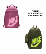 NIKE NEW ELEMENTAL 2.0 BACKPACK SCHOOL BAG GYM TRAINING UNISEX GREEN &amp; P... - $703.63 MXN