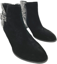 Vionic Naomi Women&#39;s Suede Snake-Print Water-Resistant Boots Black size 11 - $412.20 MXN