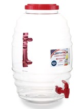 Beverage Dispenser With Spigot 5 Gallon Leak Proof Clear Drink BPA Free ... - £17.93 GBP