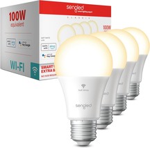 Sengled Smart Light Bulb, Dimmable A19 Soft White Alexa Light Bulb,Cri&gt;90, No - £41.38 GBP