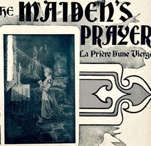 The Maiden&#39;s Prayer 1900s Sheet Music Victorian Piano Badarzewska DWHH1 - £31.78 GBP