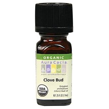 Aura Cacia 100% Pure Clove Bud Essential Oil | Certified Organic, GC/MS Tested f - £14.37 GBP