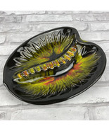 California Pottery 404 409 USA Ceramic Ashtray Black Green Hollywood Reg... - £19.48 GBP