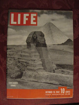 LIFE magazine October 19 1942 WWII The Sphinx Harold Stassen Steel - $11.88