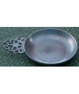 Vintage Stede Pewter Handled Shallow Bowl, Very Ornate Handle, VERY GOOD... - $370.47 MXN