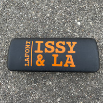 Lafont Issy &amp; LA Hard Black &amp; Orange Clam Shell Glasses Case - £9.89 GBP