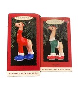 Hallmark Keepsake Ornaments 1993 Vintage Rare Bendable Giraffe Son And Daughter - £14.99 GBP