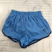 Vintage Adidas Running Shorts Mens S 28-30 Light Blue Three Navy Blue St... - £80.58 GBP