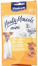Vitakraft Meaty Morsels Mini Chicken Recipe with Sweet Potato Dog Treat 1.69 oz  - £19.23 GBP