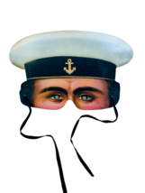 Victorian Eye Mask Costume Victoria Albert Museum England H&amp;P navy sailor usn us - £31.78 GBP