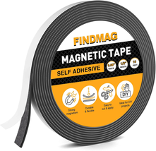 Magnetic Tape 10 Feet Flexible Magnetic Strip with 3M Self Adhesive Magn... - $10.29 CAD