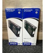 Lot of 2 Genuine Epson T5441 Photo Black Ink Stylus Pro 4000 9600 220ml ... - €51,21 EUR