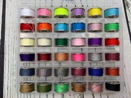36Pcs Bobbins and Sewing Threads with Bobbin Case for Multiple Sewing - $16.14