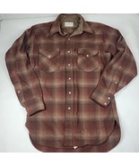 Vintage Pendleton Flannel 100% Virgin Wool Made In USA Mens FLAWS READ LOOK - £23.90 GBP