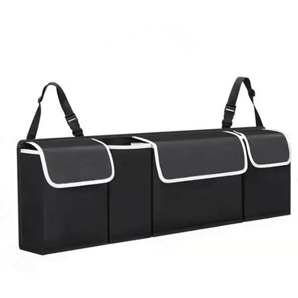 Car Trunk Organizer Backseat Storage Bag High Capacity Multi-use Oxford Car Seat - £10.15 GBP