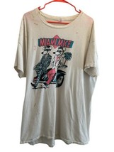 Vtg 80s Miami Vice Parody T Shirt Mice Crocket Tubbs 1985 Single Stitch 4XL READ - £183.27 GBP