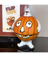 Vtg Dept 56 Flip Tops Candy Dish Ghost Pumpkin Scary Monster Halloween D... - $34.54