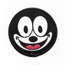Felix the Cat Smiling Face Animated Art Embroidered Circle Patch, NEW UNUSED - £6.26 GBP